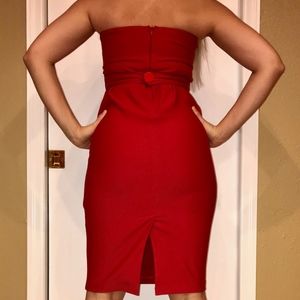 Tatyana Red  Dress Retro Bodycon Tight Dress small